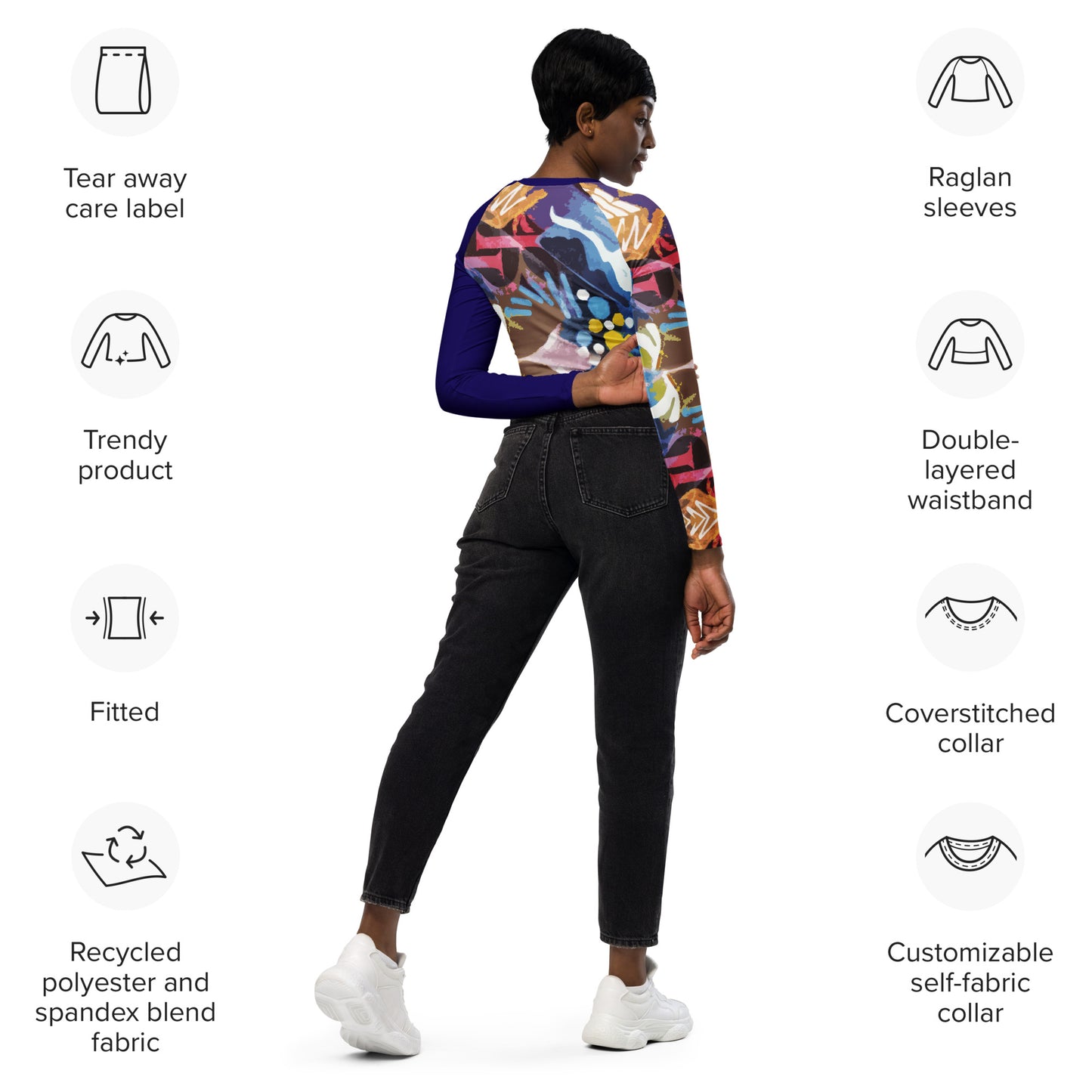 SandSea long-sleeve crop top
