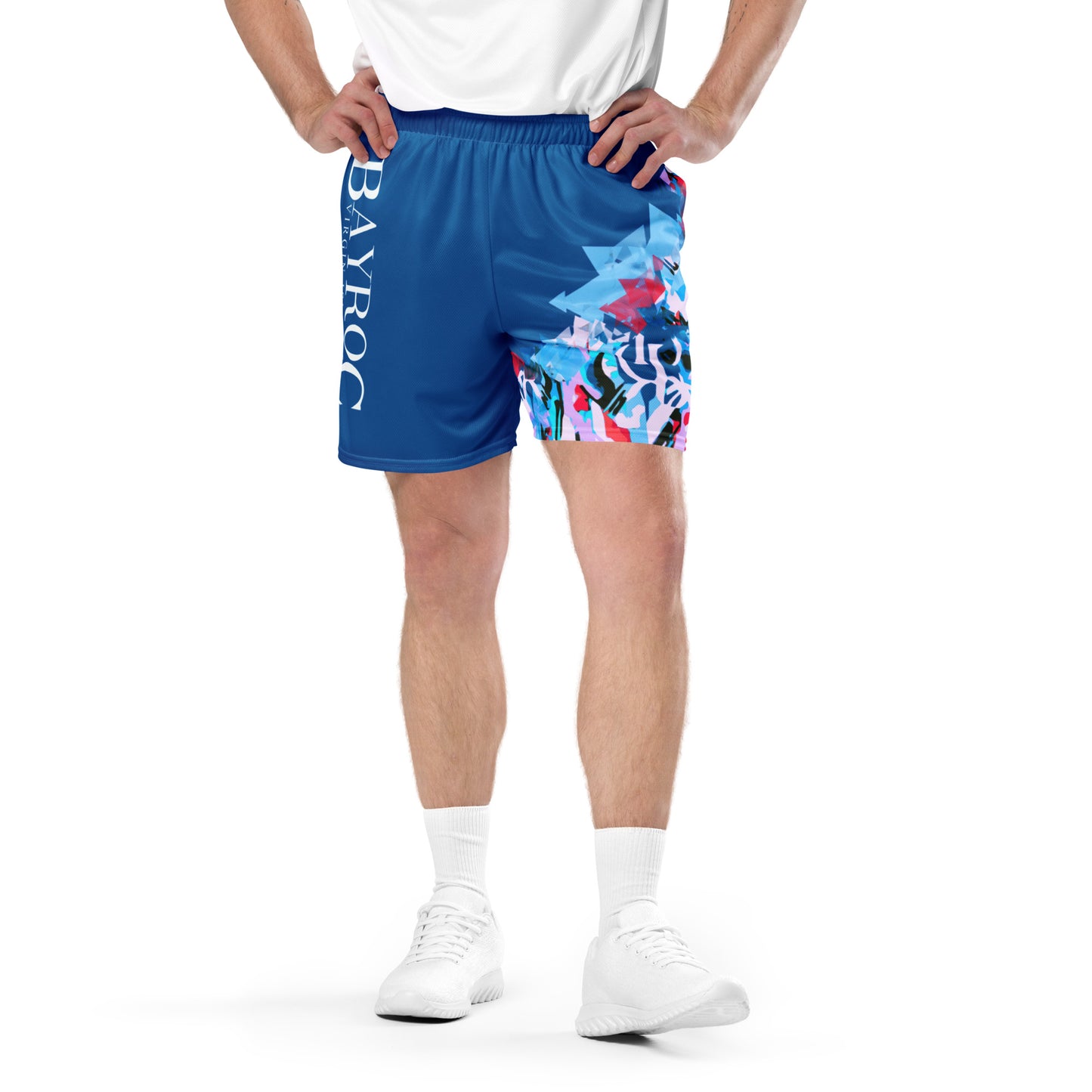 BR Blue mesh shorts