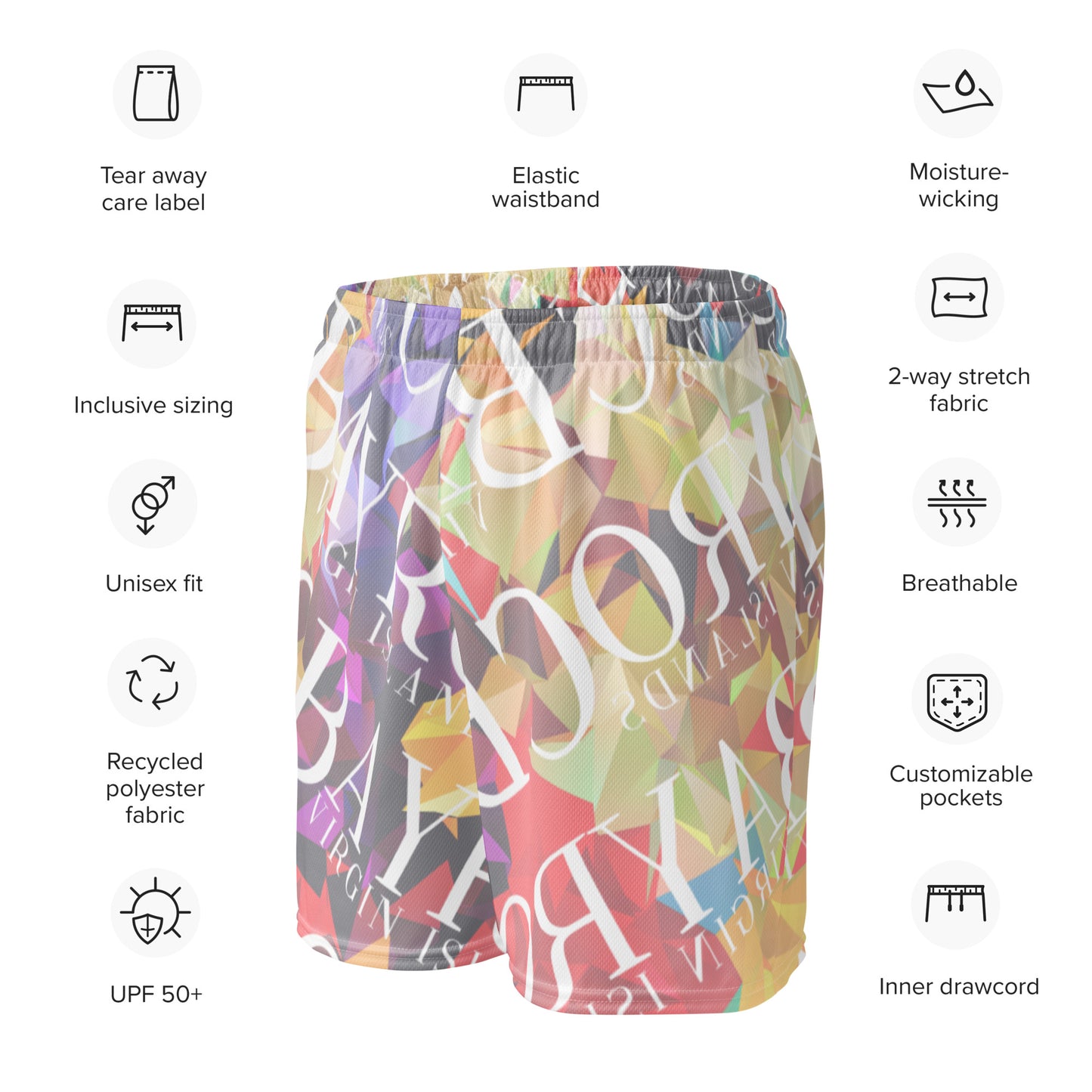 Unisex mesh shorts