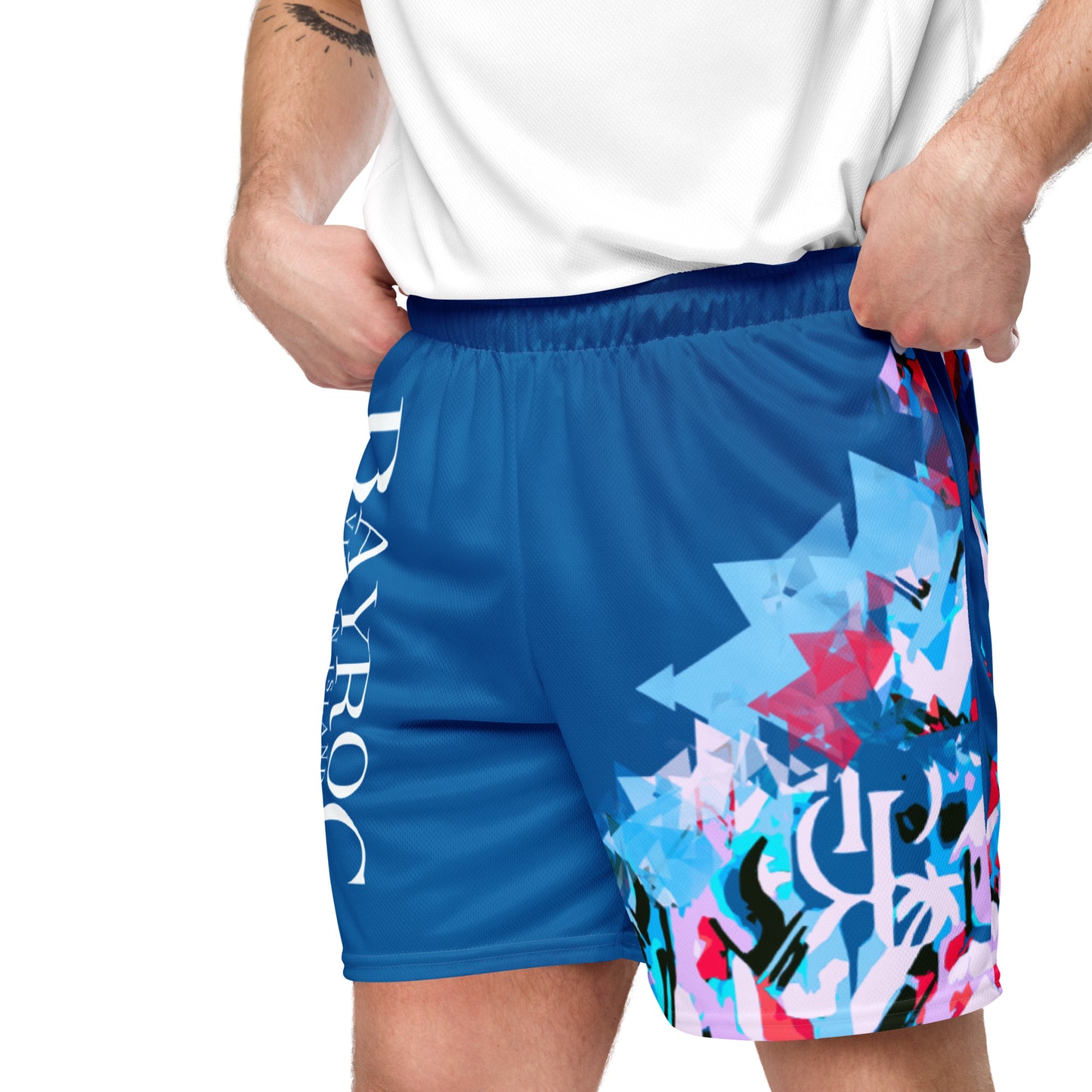 BR Blue mesh shorts