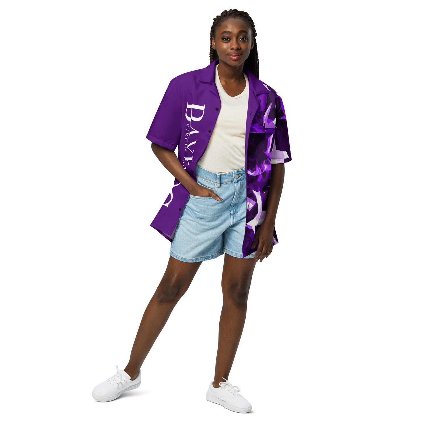 Purple button up
