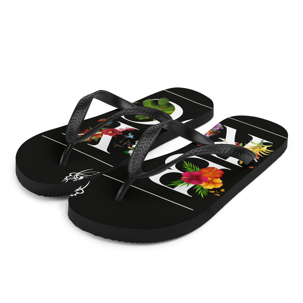 Floral Flip-Flops