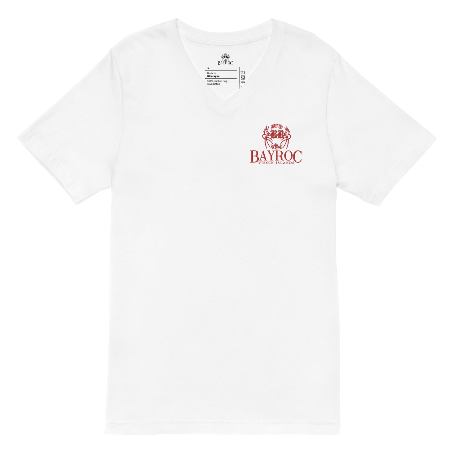 Embroidery V-Neck T-Shirt
