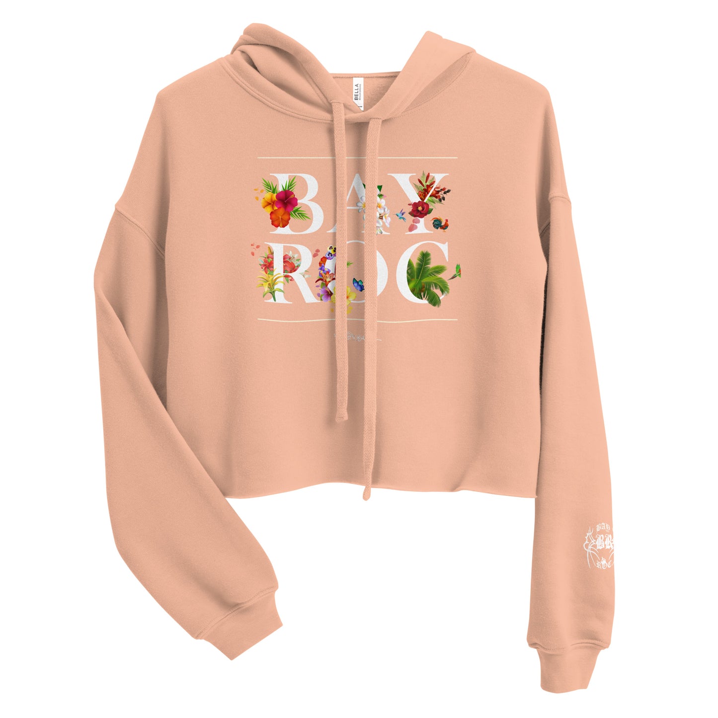 BAYROC Floral Crop Hoodie