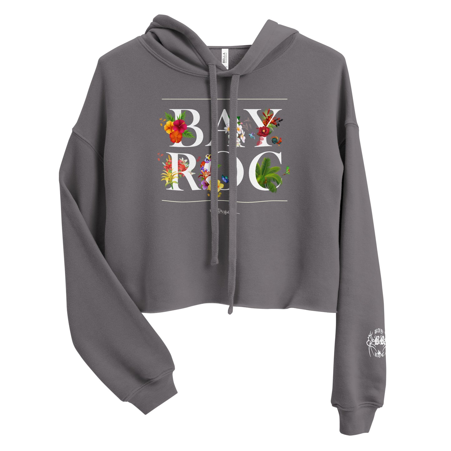 BAYROC Floral Crop Hoodie