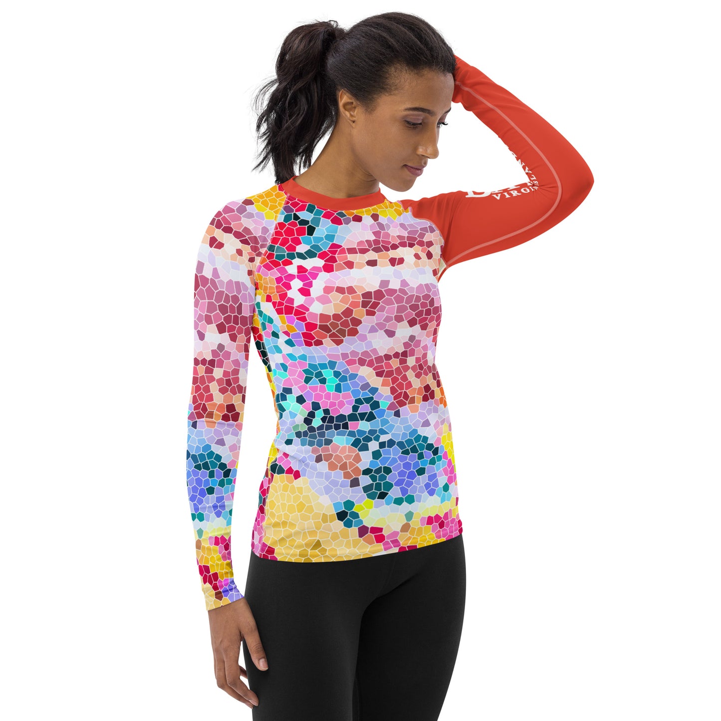 Women's Gaudi Red Rash Guard